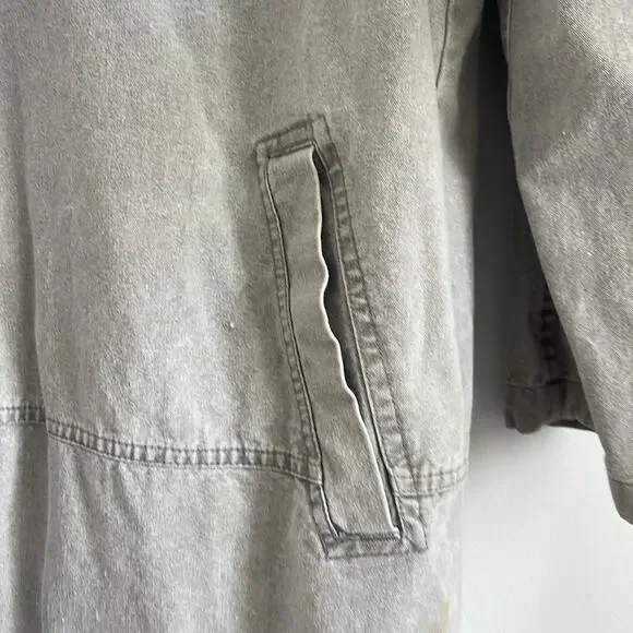 Vintage Rigolletto longline broadcloth oversized snap front duster jacket sz M - Picture 5 of 12